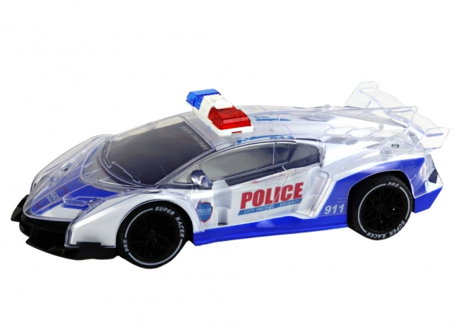 Auto sportivo della polizia telecomandato scala 1:16 con luci