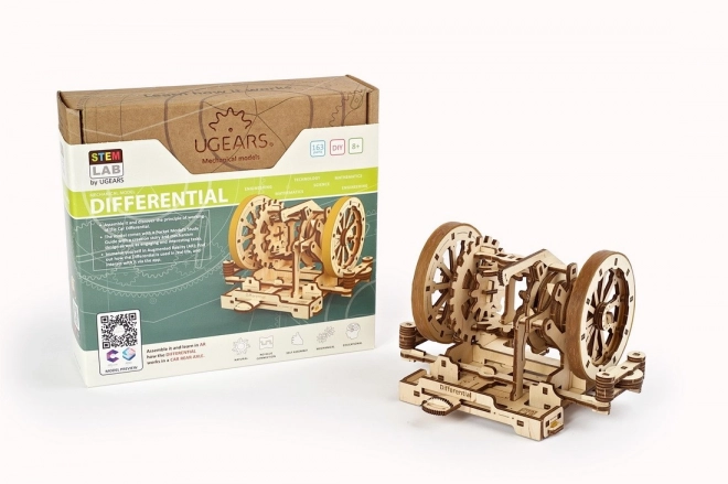 Puzzle meccanico 3D in legno Ugears STEM - Differenziale educativo