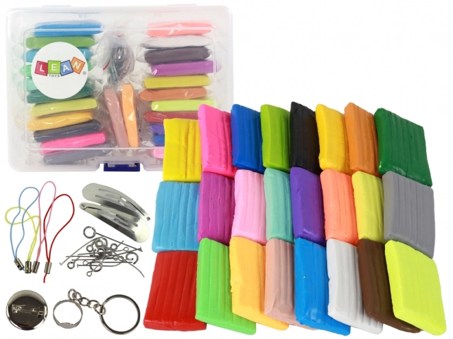 Set creativo pasta modellabile 24 colori con accessori