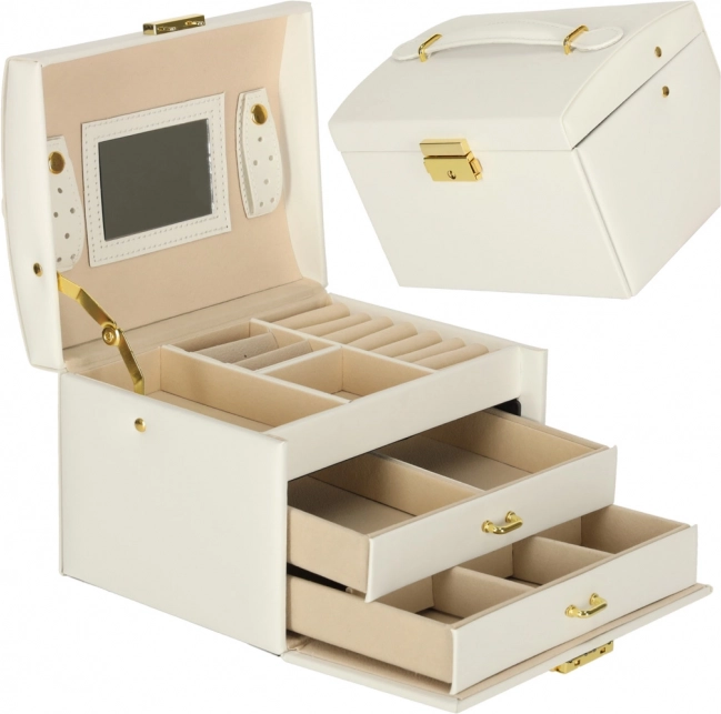 Portagioie bianco con cassetti