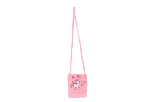 Borsa unicorno in tessuto/plush