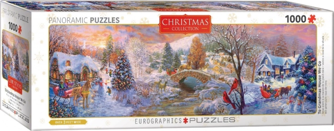 Puzzle Panoramico Viaggio dalla Nonna 1000 Pezzi