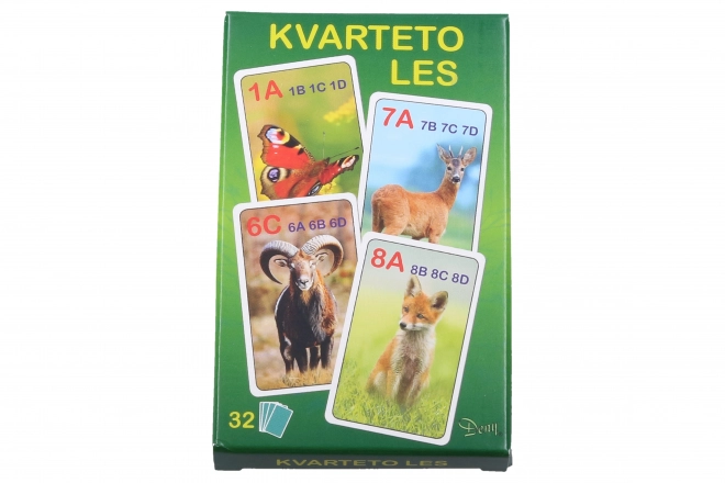 Gioco di Carte Quartetto Animali del Bosco