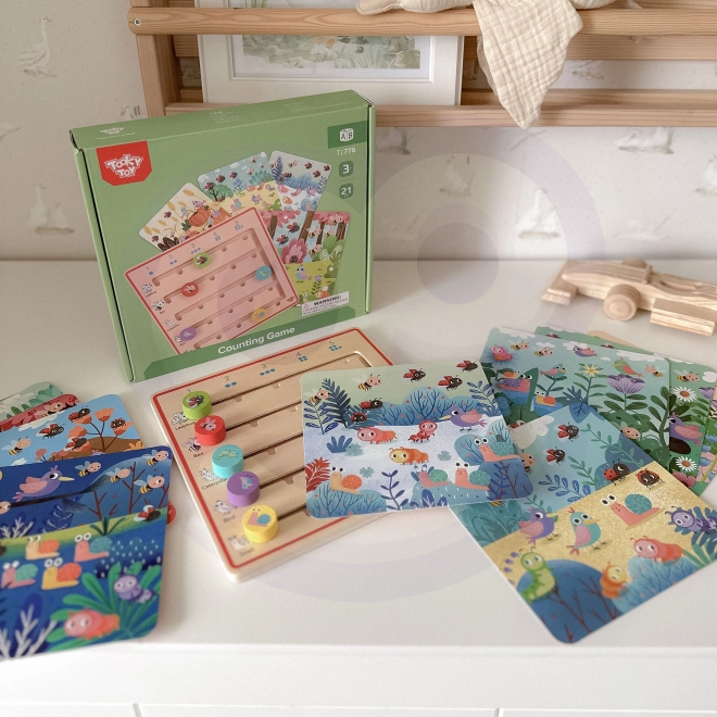 Tooky Toy gioco in legno Imparare a contare gli animali