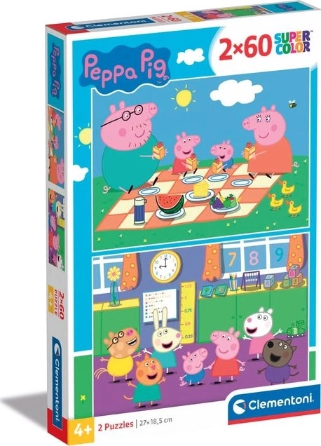 Puzzle Peppa Pig Clementoni 2x60 pezzi