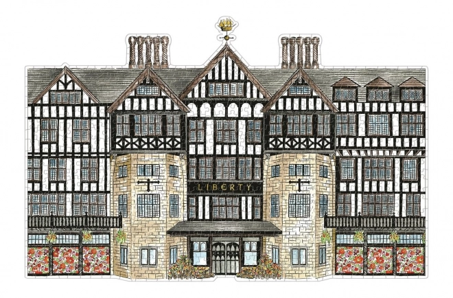 Puzzle Doppiafaccia Liberty London Tudor Building 750 pezzi