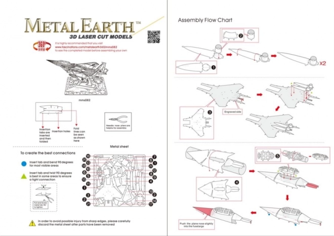 Puzzle 3D F-15 Eagle di Metal Earth