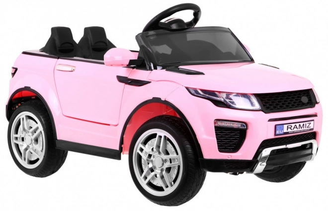 Macchinina elettrica per bambini Rapid Racer rosa con telecomando