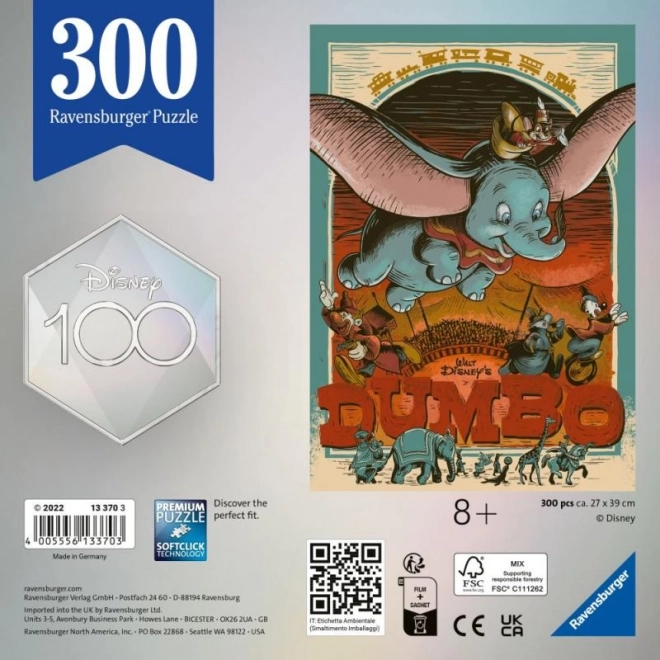 Disney 100 Anni: Dumbo Puzzle 300 Pezzi