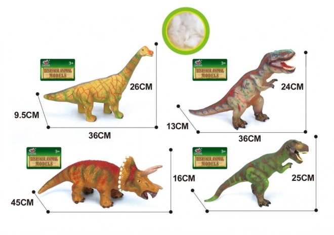 dinosauro giocattolo morbido 4 modelli 36 cm