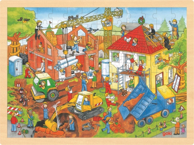 Grande puzzle sul cantiere