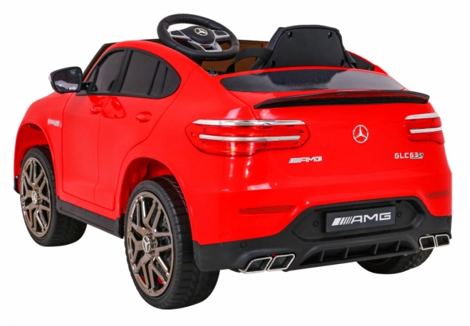 Mercedes Benz GLC63S per bambini Rosso + telecomando + trazione 4x4 + MP3 LED + EVA + partenza lenta