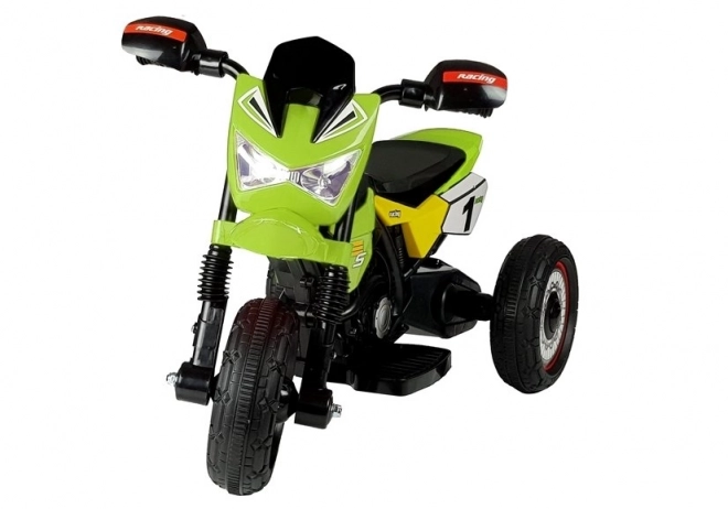 Moto elettrico a tre ruote verde