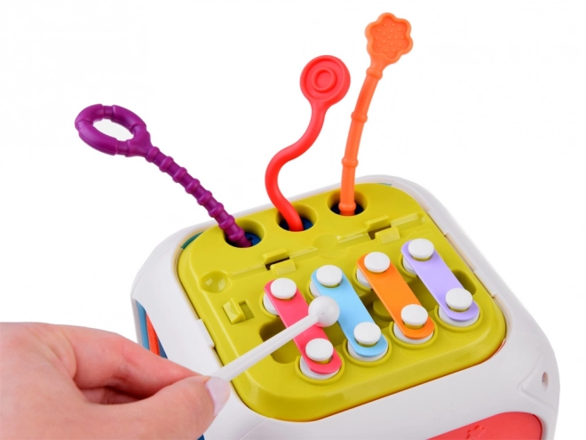 Cubo musicale interattivo con forme per bambini