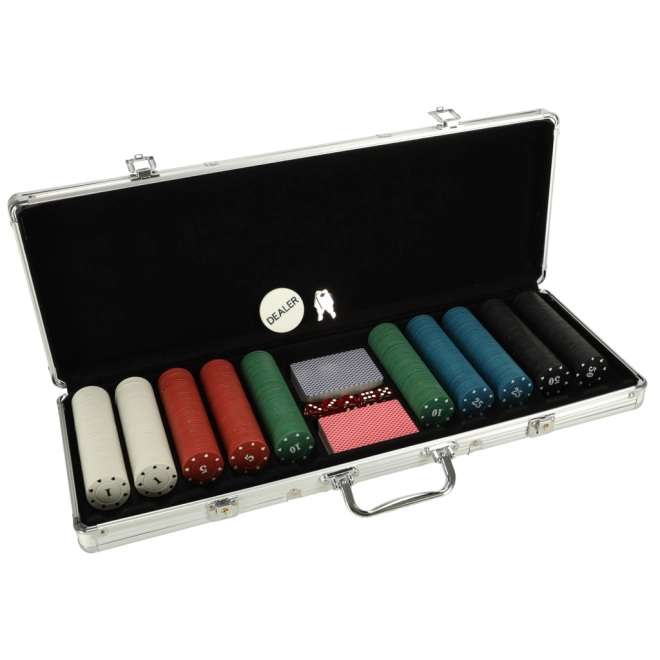 Set completo di poker con valigetta