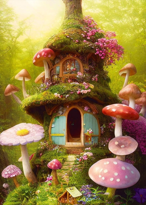 Puzzle Casetta di Funghi 1000 Pezzi