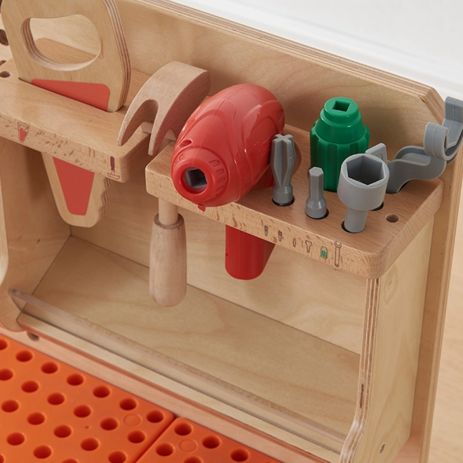 Officina in legno XXL Montessori STEM con strumenti MASTERKIDZ