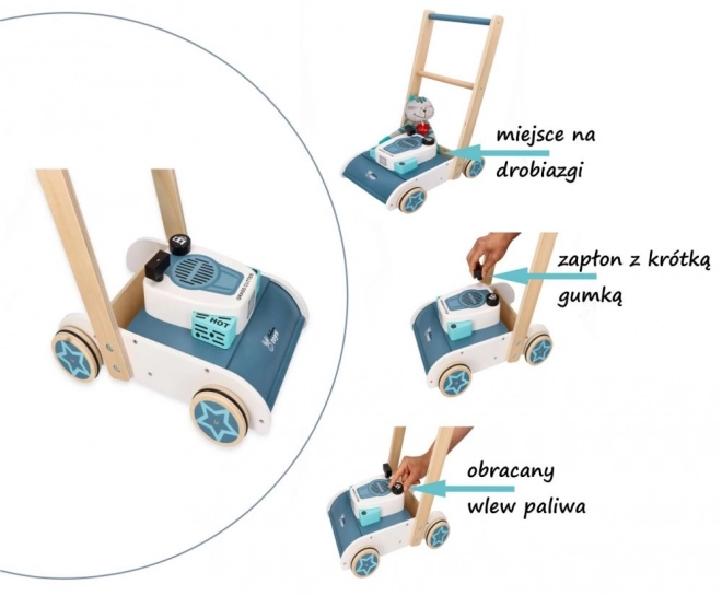 Tosaerba in legno con suono Adam Toys