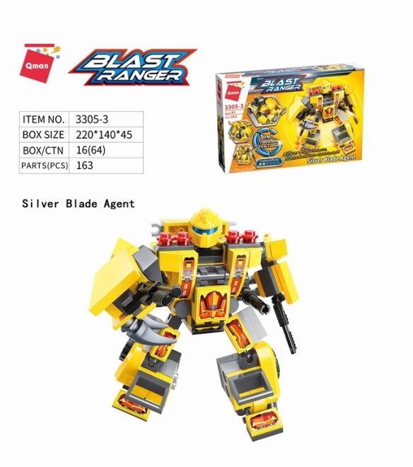 Qman Blast Ranger Set 4 pezzi