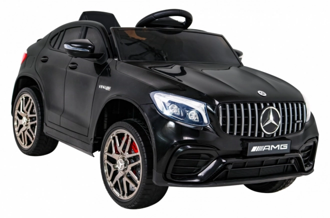Mercedes Benz GLC63S per bambini nero + telecomando + trazione 4x4 + MP3 LED + EVA + avviamento lento