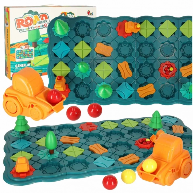Gioco da tavolo logico labirinto con percorso a ostacoli