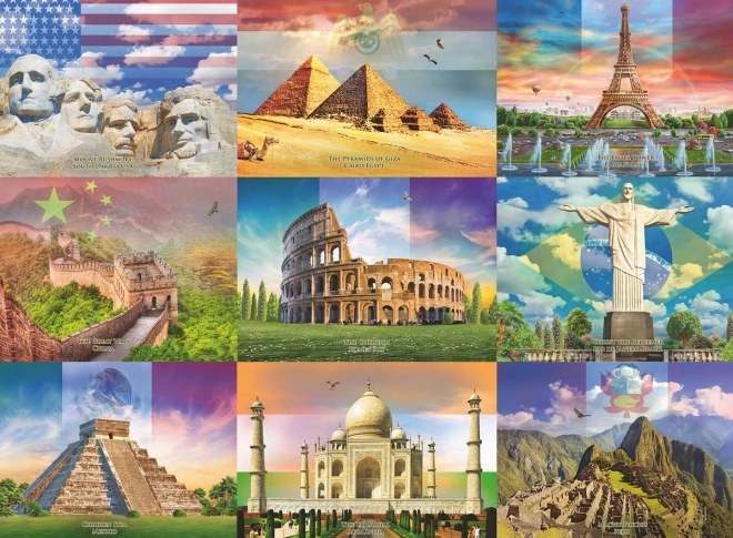 Puzzle Monumenti Mondiali XXL 200 Pezzi