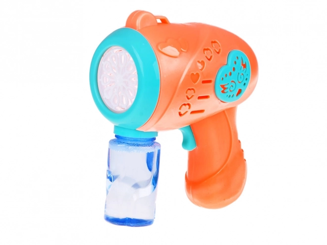 Pistola colorata per bolle di sapone per bambini