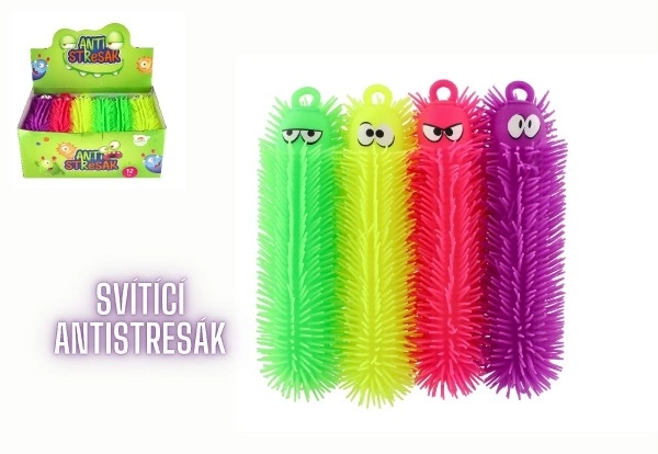 Caterpillar antistress luminescente in silicone 30cm