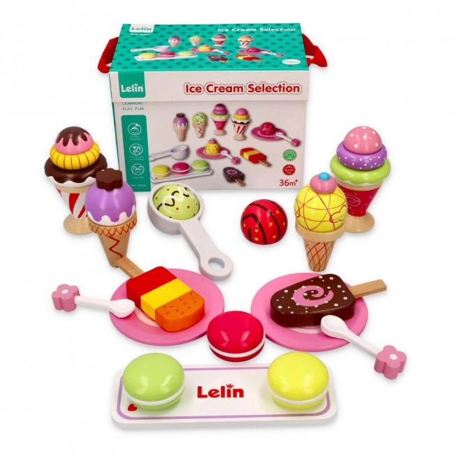 Set di Gelati in Legno per Bambini