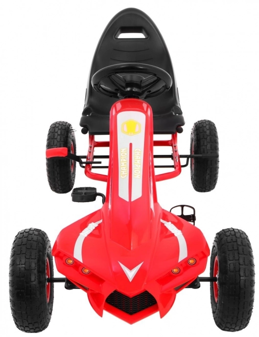 Gokart Champion Pedali per Bambini Rosso