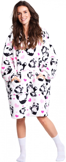 Panda coperta con cappuccio Cozy Noxxiez