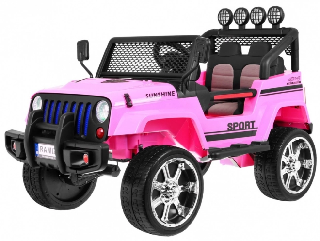 Auto fuoristrada Raptor Drifter rosa + Telecomando + Trazione 4x4 + Spazio di stoccaggio + Avviamento lento + LED MP3