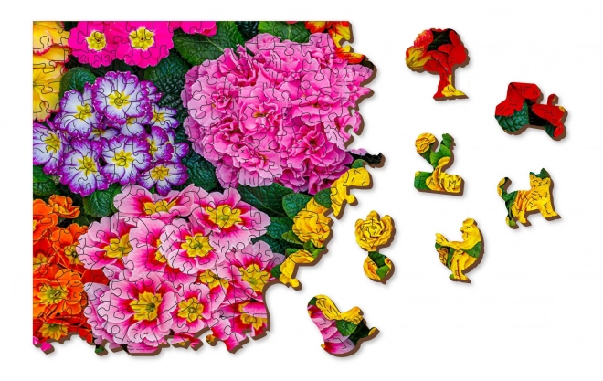 Puzzle in legno Fiori in fiore 2 in 1