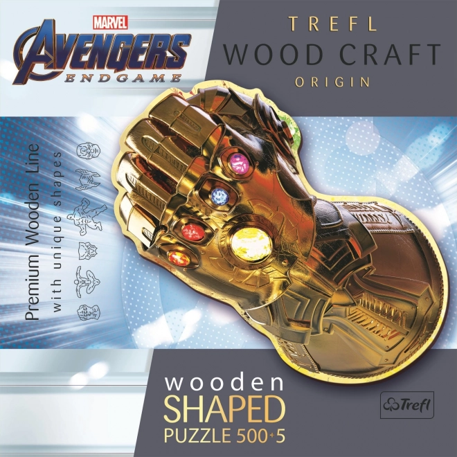 Puzzle in legno Trefl Wood Craft Origin Avengers Guanto dell'Infinito