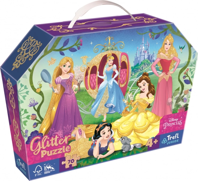 Puzzle glitter TREFL Disney Principesse Felici 70 pezzi