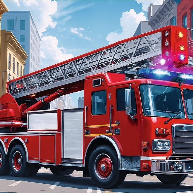 Puzzle Camion dei Pompieri 60 Pezzi