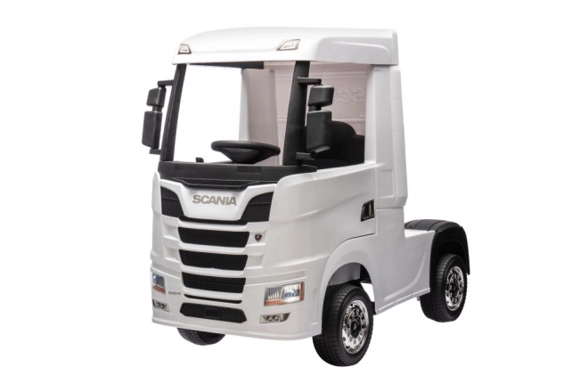 Auto giocattolo a batteria Scania bianco 4x4