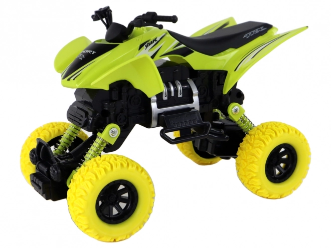 Quad verde con ruote in gomma per bambini