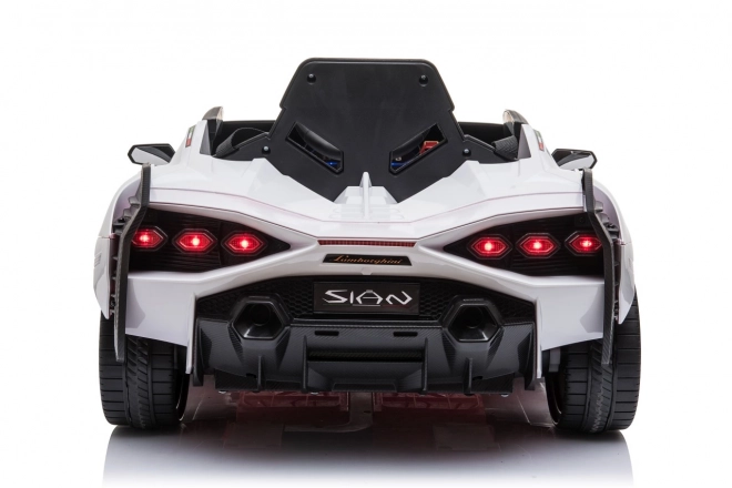 Lamborghini SIAN auto per bambini a batteria con telecomando – Bianco