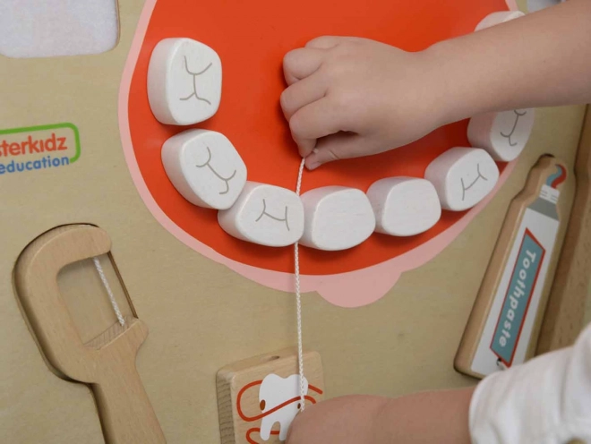 Tabellone Sensoriale per l'Igiene Orale Montessori Flex