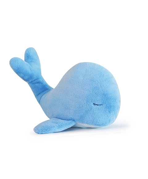 Grande balena di peluche blu 60 cm