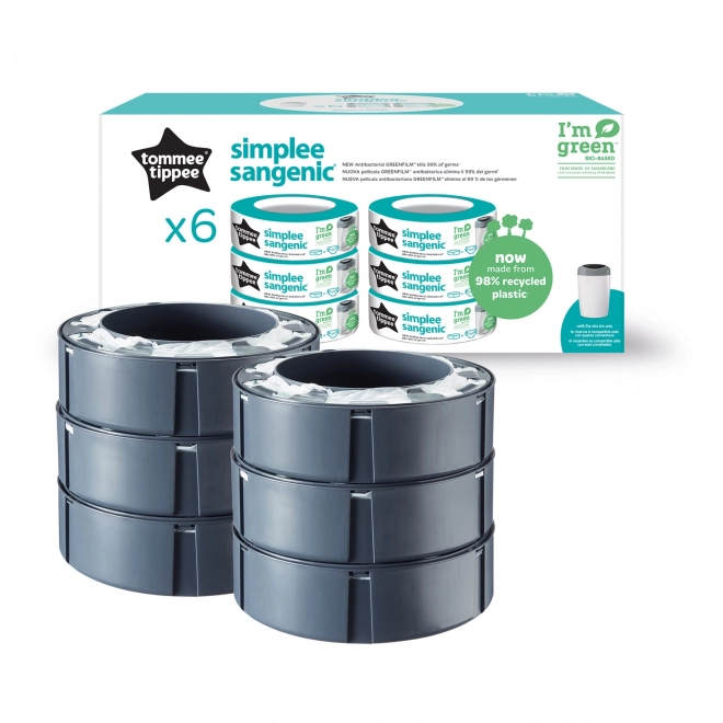 Cartucce di ricambio Tommee Tippee Sangenic Simplee, 6 Pezzi