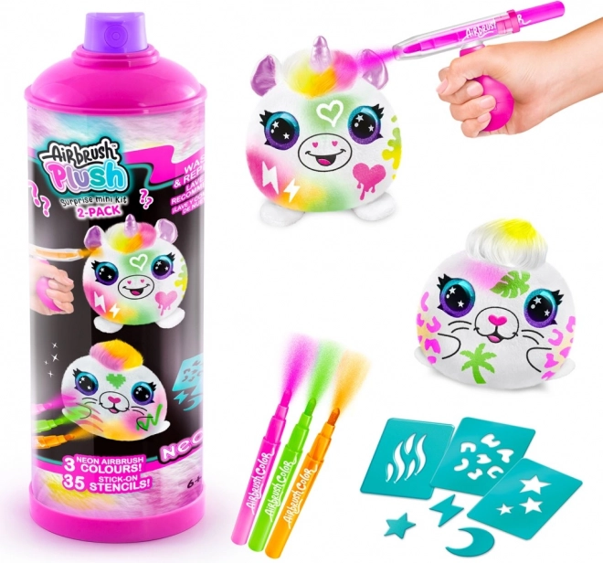 Set creativo aerografo Neon Mini sorpresa 2 pacco
