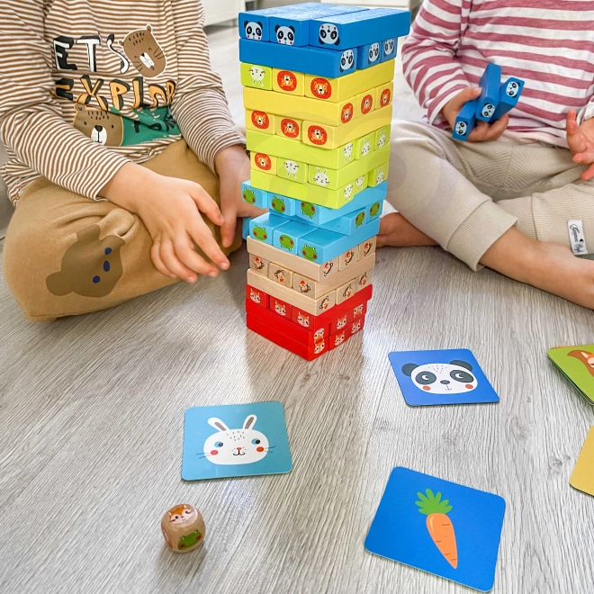 Gioco di legno Jenga Animali TOOKY TOY
