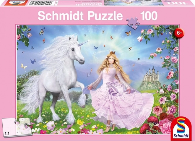 Puzzle Principessa Unicorni 100 Pezzi