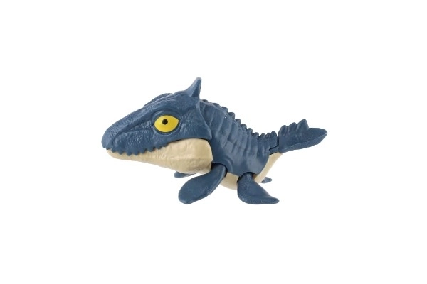 Dinosauro mordente nell'uovo plastica 10 cm vari colori