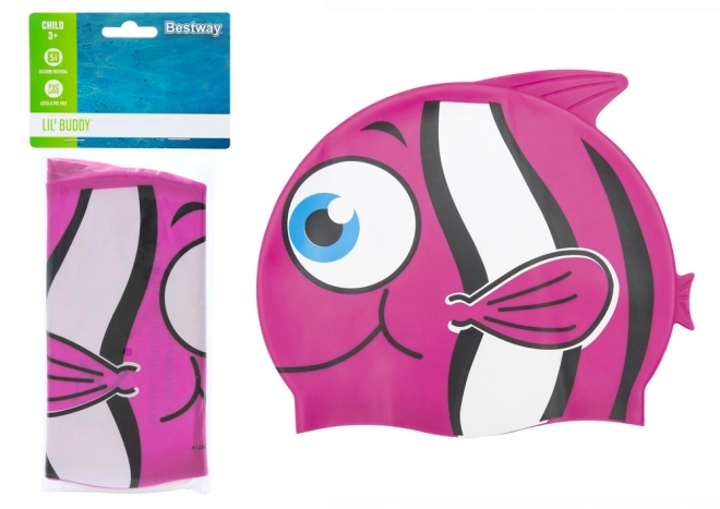 Cuffia da bagno per bambini Pesciolino Rosa Bestway