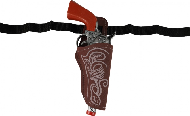 Pistola del cowboy con effetto sonoro e fondina