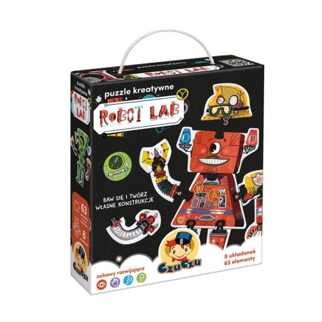 Puzzle Creativi Robot Lab 63 Pezzi