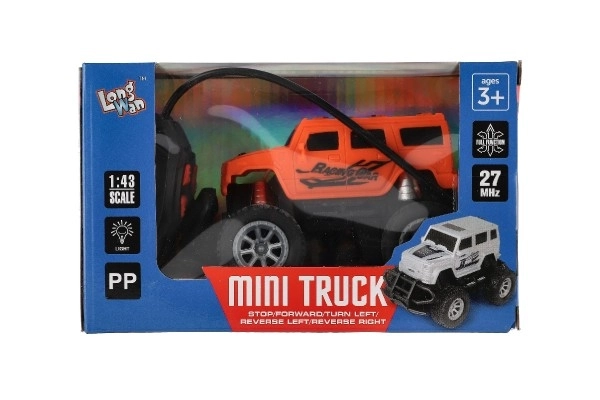 Mini truck RC 12cm arancione con luci